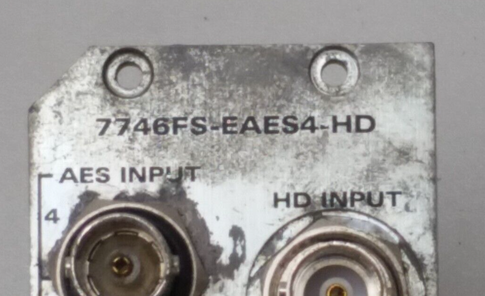 Evertz Back Panel 7746FS-EAES4-HD