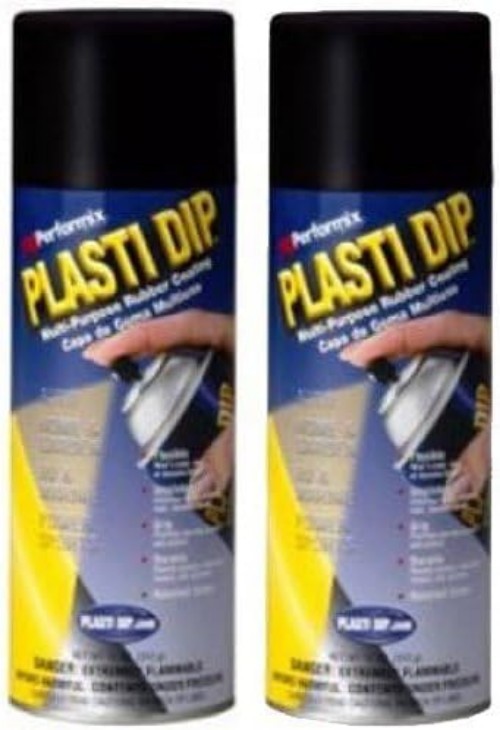 2 Pack Mulit-Purpose Rubber Coating Spray Black 11oz