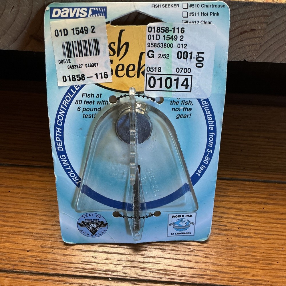 Davis Instruments Trolling Depth Controller Clear Polycarbonate Trout Walleye