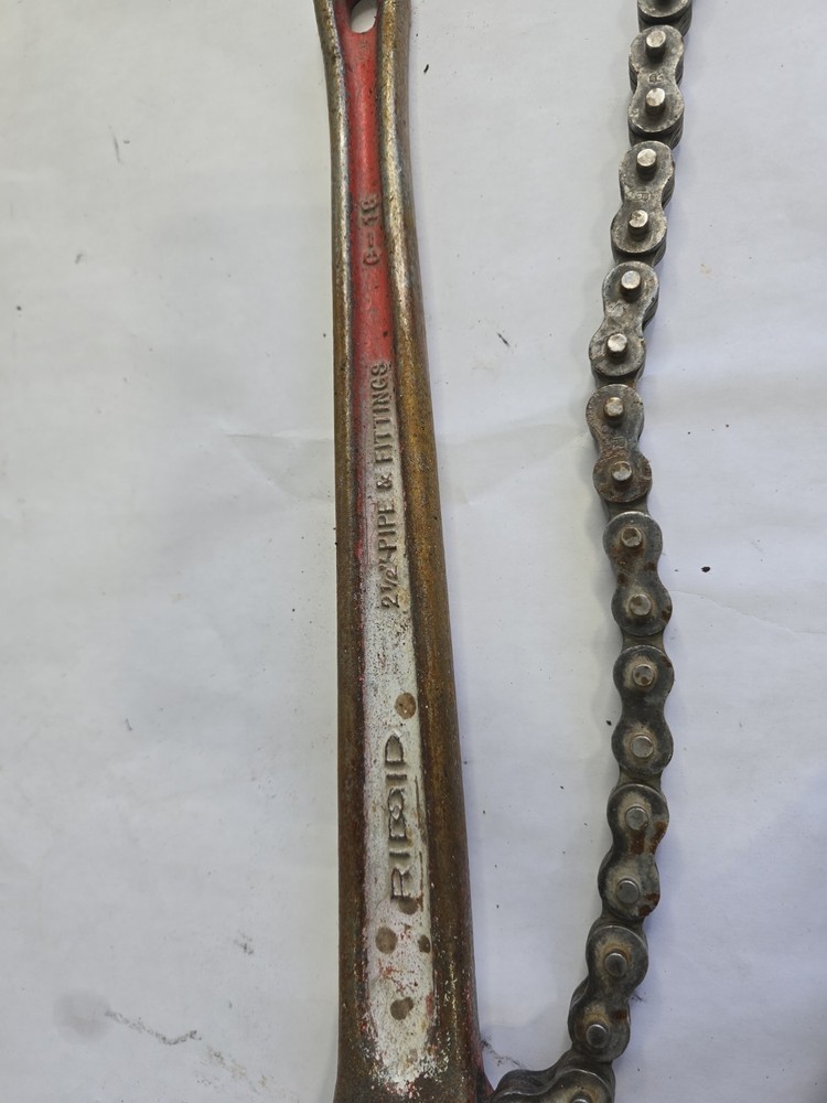 Ridgid C-18 Chain Wrench 2 1/2" Pipe Fitting USA