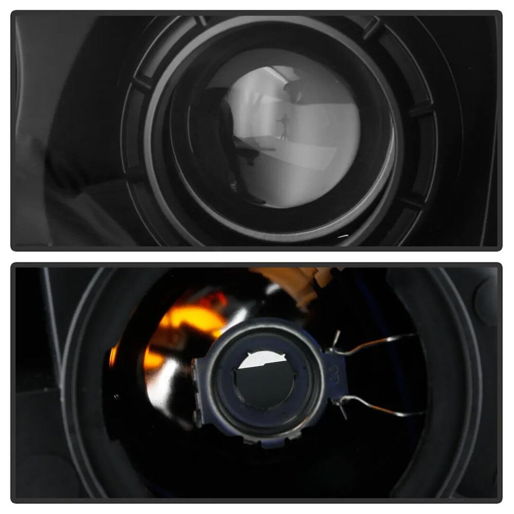 Headlight Assembly for GMC Acadia 2007-2012 Black Amber Replacement