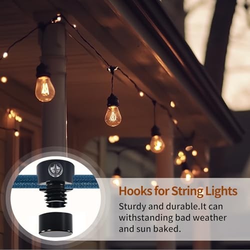 Upgraded Ceiling Hooks, Aluminum Adjustable Ceiling Hooks for 3 Pack Black