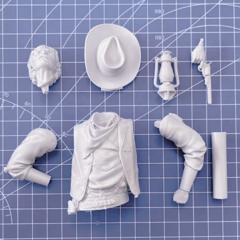 1/10 Resin Bust Figure Model Kit Wild West Sheriffs Unassembled Unpainted