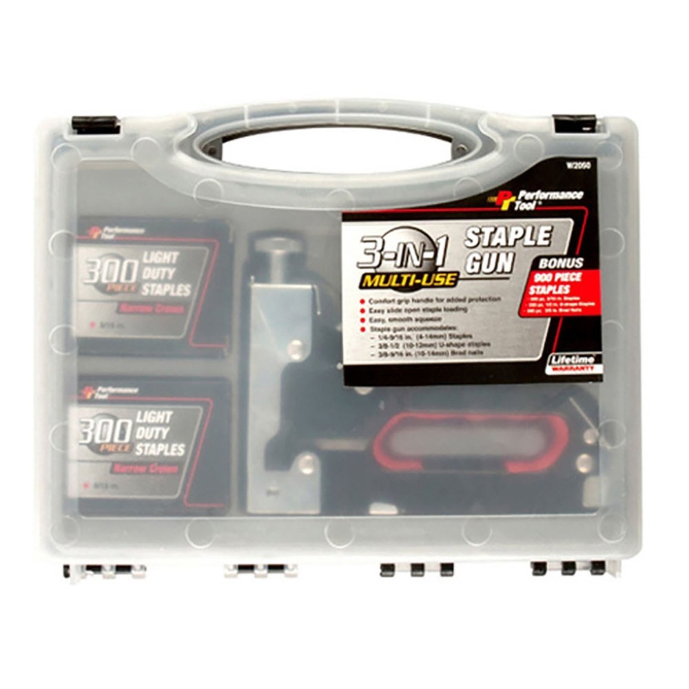 Performance Tool 3-in-1 Stapler W2050