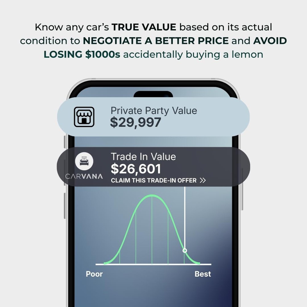 FIXD Bluetooth OBD2 Scanner for iPhone & Android - Diagnostic 1 Pack, White