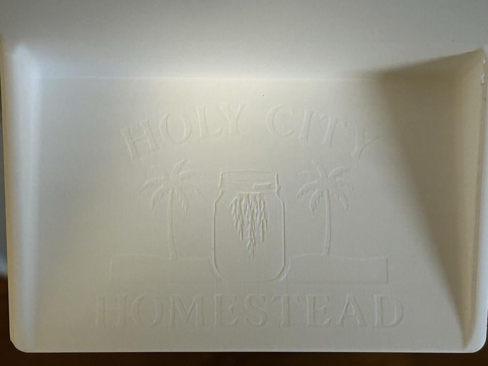 3D Printed Light Switch Plate w/ Shelf & Hooks – ABS Storage Organizer, White