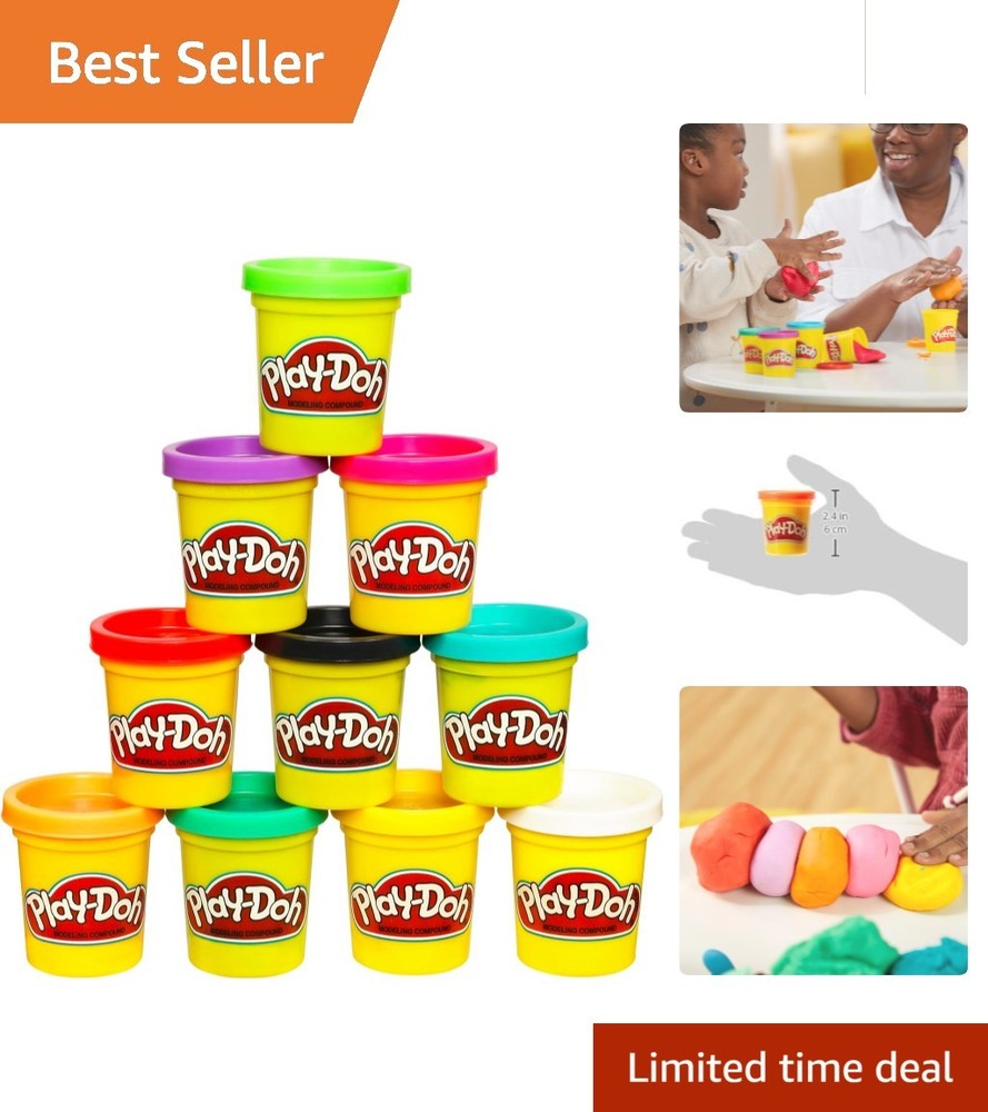 Imagination Unleashed: Play Doh 10-Pack Non-Toxic Modeling Compound for Ages 2+