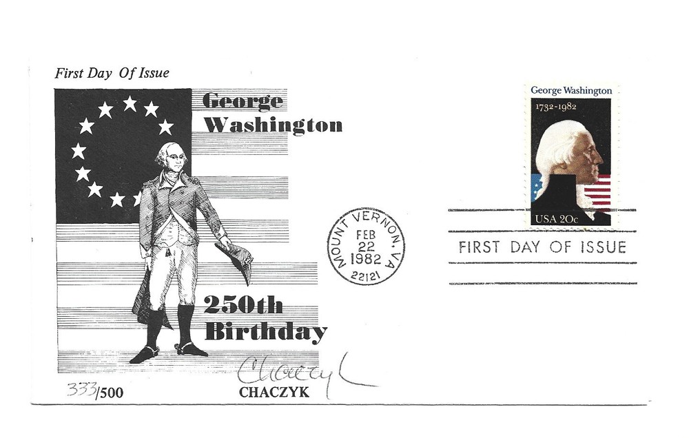 1952 George Washington Chaczyk FDC