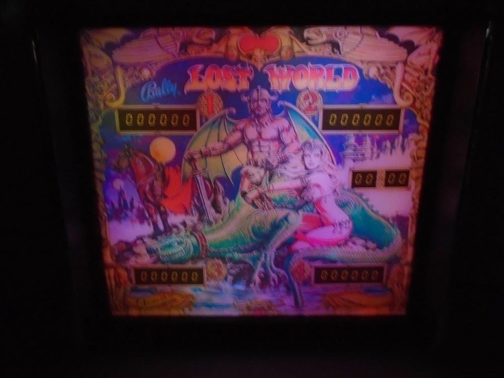 Bally Lost World Pinball Head LED Display light box