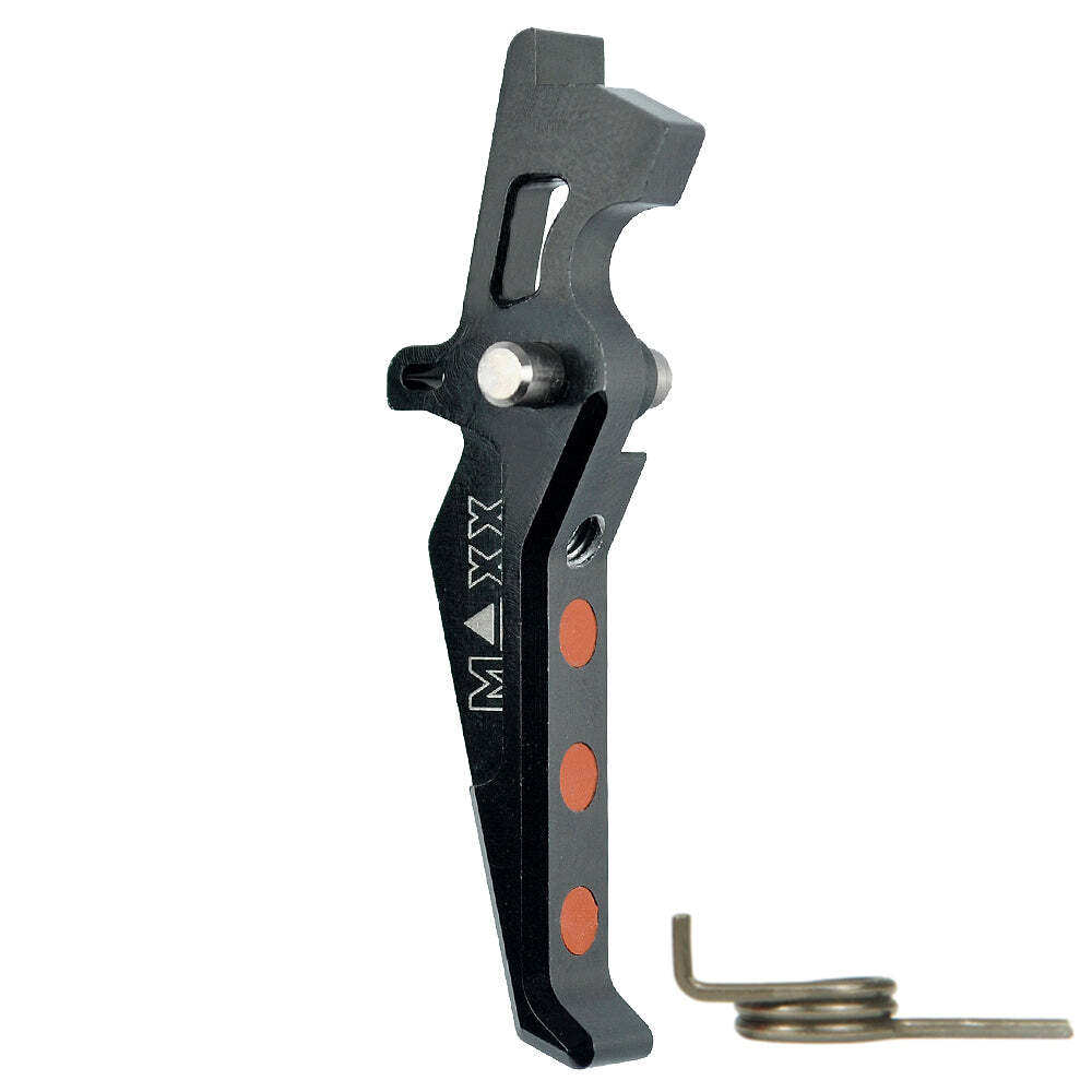 MAXX- CNC Aluminum Advanced Trigger (Style E) for V2 Gearbox - MX-TRG001SE