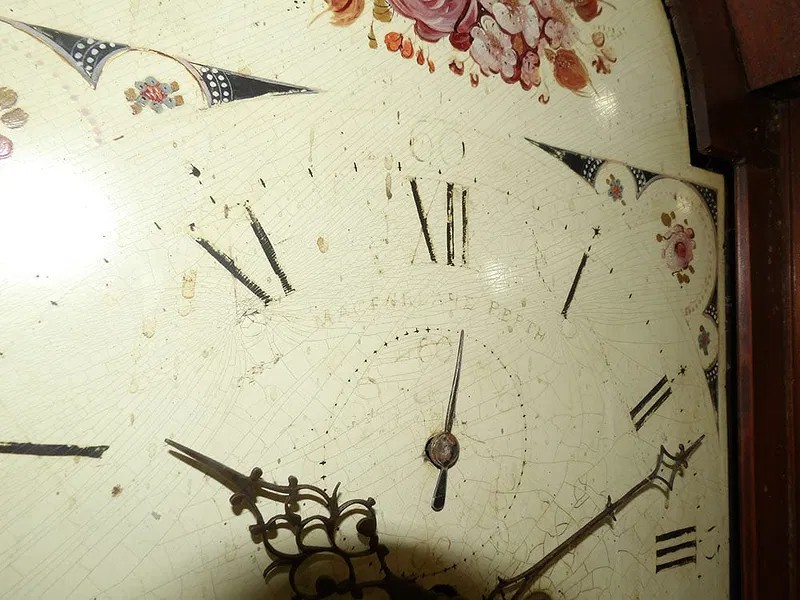 19TH CENTURY MAHOGANY TALL CASE CLOCK