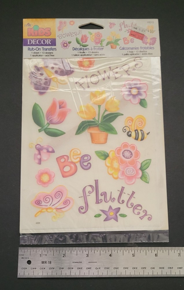 Rub On Transfers Florals