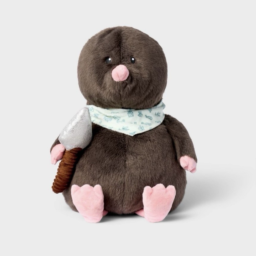 Gigglescape 12” Mole Plush with Scarf and Spear Spring Easter NWT