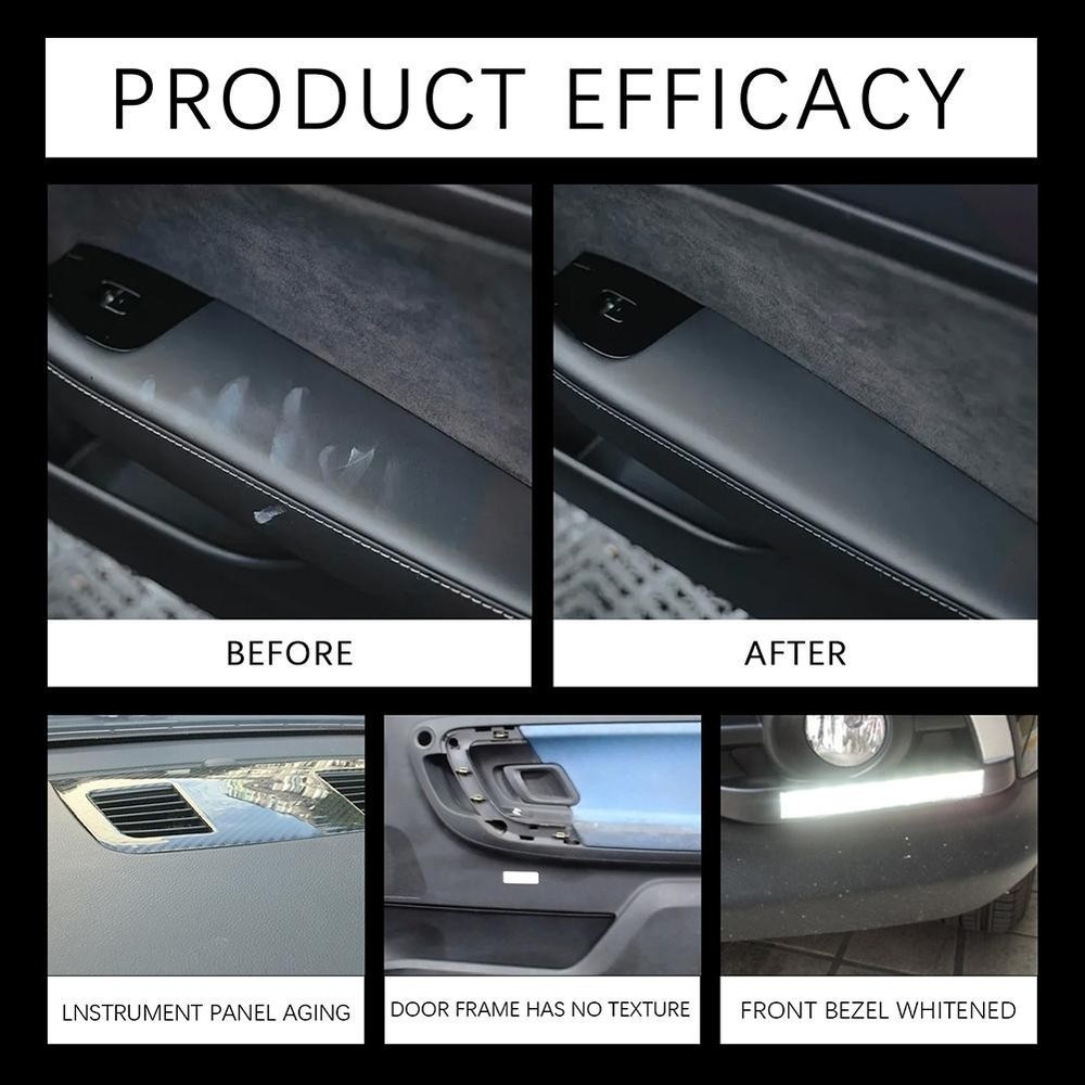 Car interior cleaning, plastic trim protection