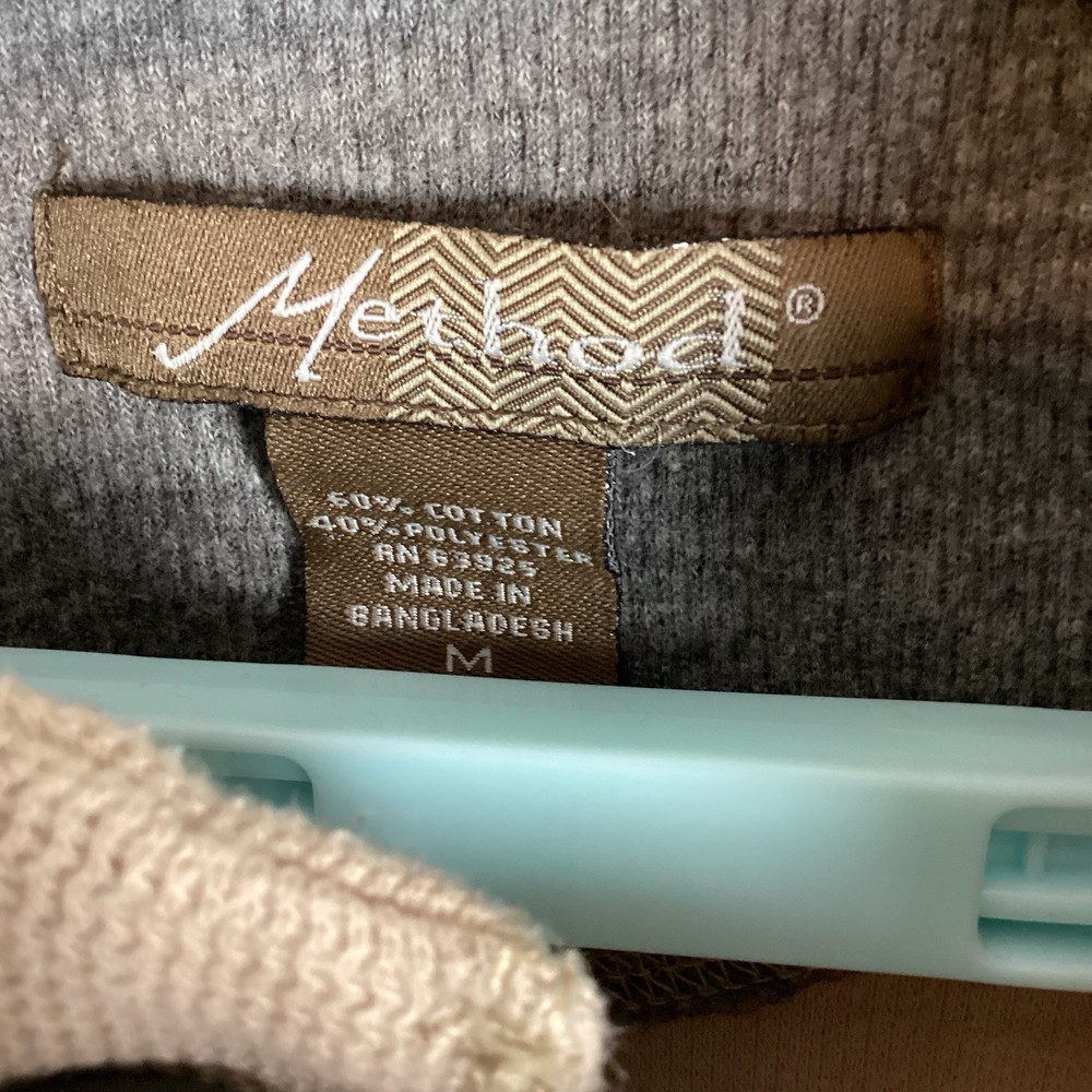 Method Mens Sweater Sz M Long Sleeve Solid Pullover Sweatshirt Excellent