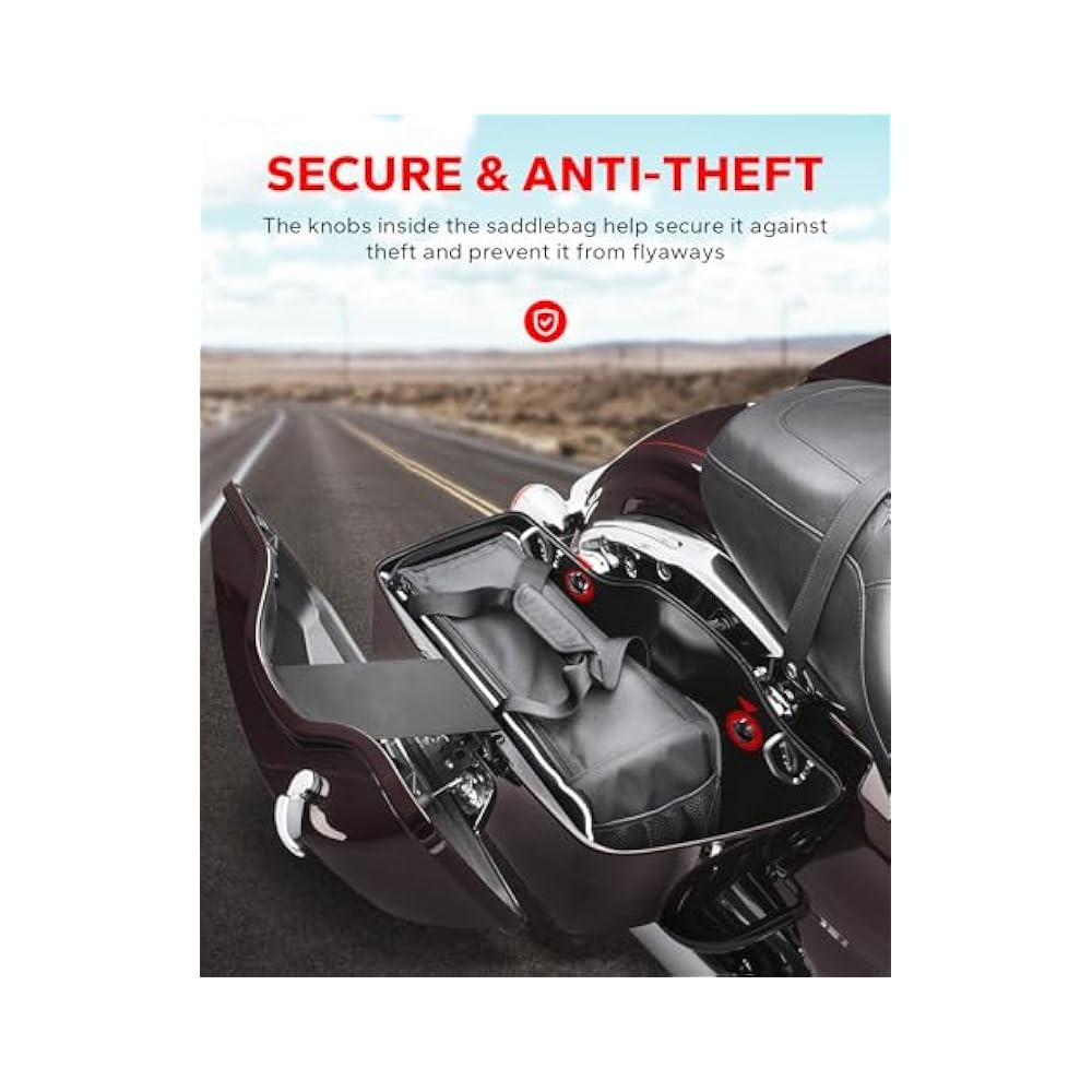 For Concealed Knob Saddlebag Security, Theft Deterrent Locks with