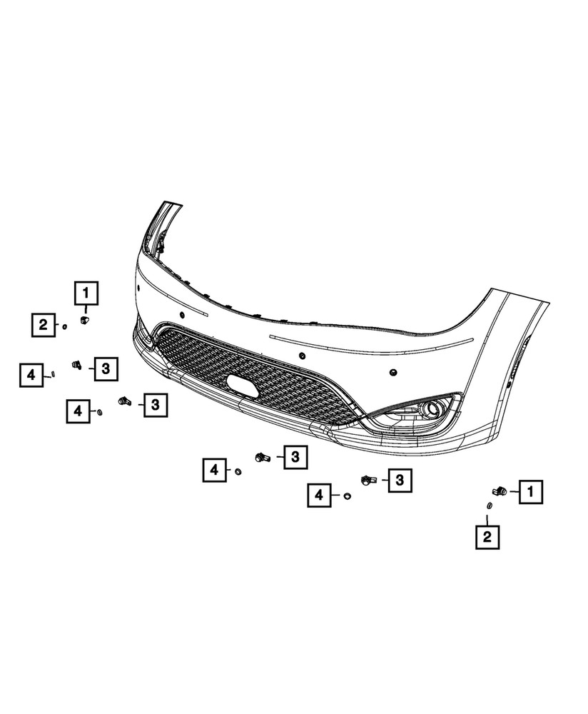 Genuine Mopar Park Assist Sensor 6MK25TZZAA