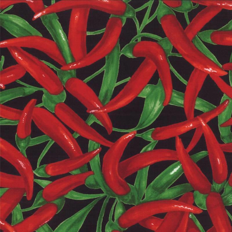 Moda Fabric  1/2 yard ~ Fresh Picked ~Peppers ~ Sentimental Studios  32832 17