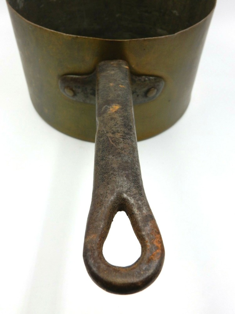 VINTAGE COPPER HAND-FORGED DOVETAIL BOTTOM SAUCEPOT