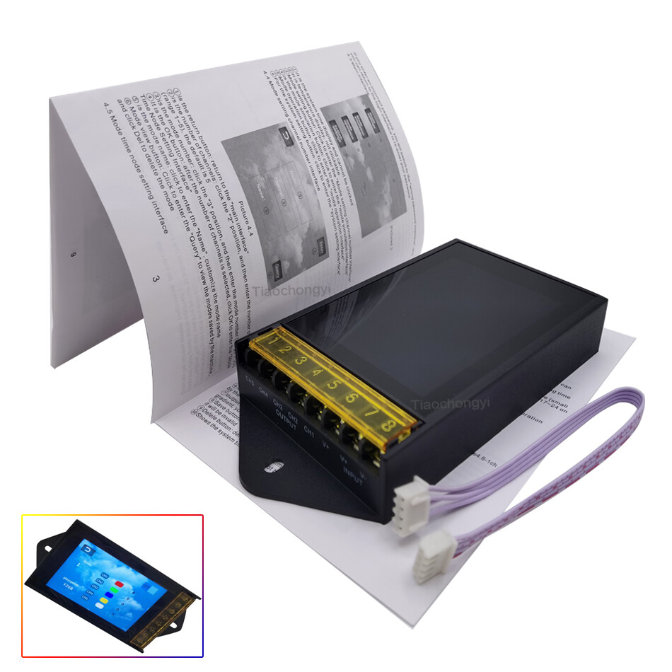 NL502 Time Programmable 5CH RGB LED Strip Light 12v Time Touch Panel Controller