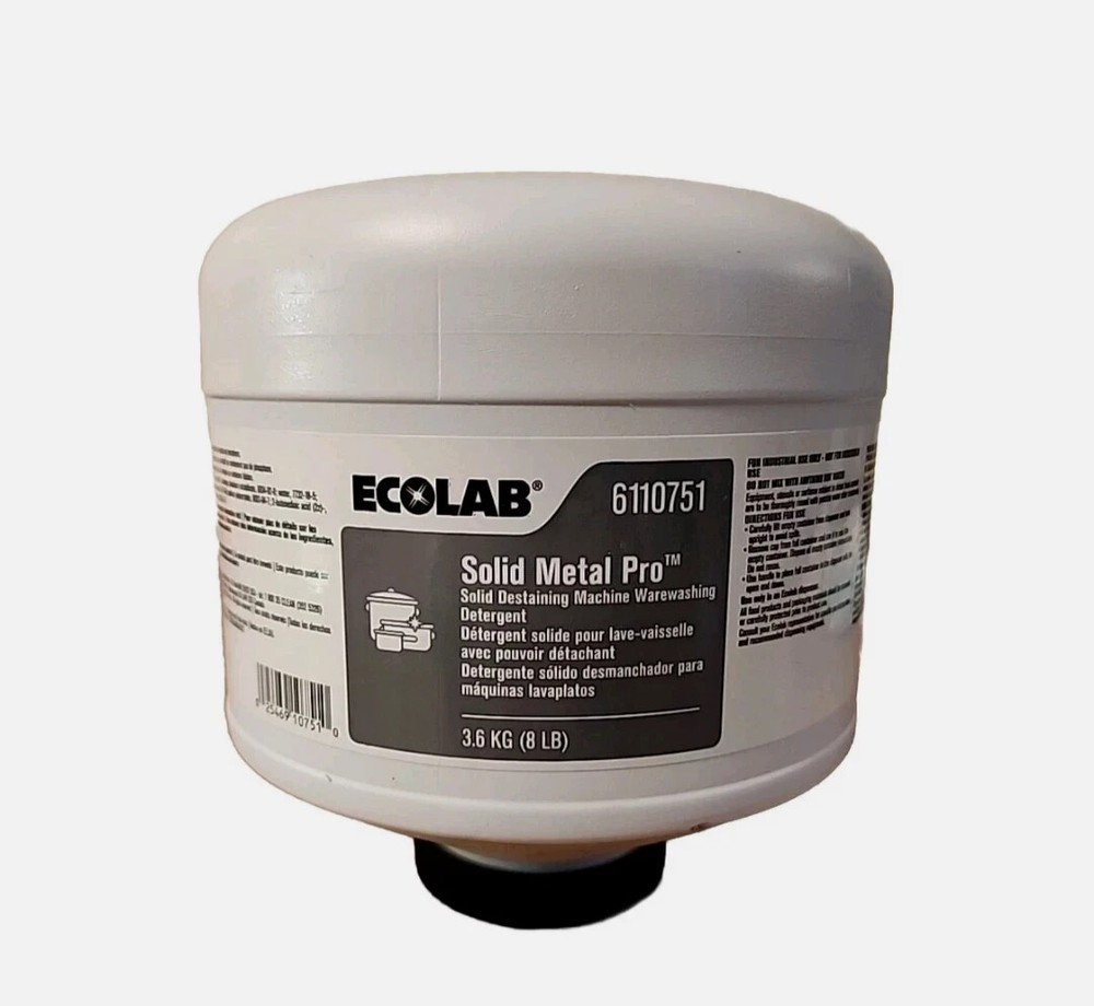 Ecolab 6110751 Solid Metal Pro Destaining Machine Warewashing Detergent