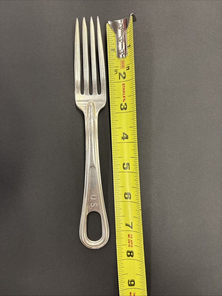 ORIGINAL WWII US ARMY MESS KIT FORK UTENSIL Silco Stainless