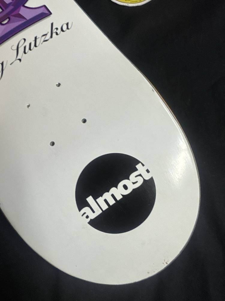 RARE SIGNED Greg Lutzka GL Letters Pro Model Almost Skateboard Deck AUTOGRAPHED