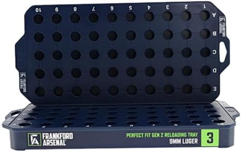 Precision Fit 50-Round Reloading Tray for Various Calibers and Easy Handling