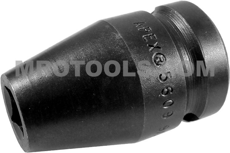 APEX 5609 9/32'' Standard Impact Socket, For Single Square Nuts, 1/2'' Square Dr
