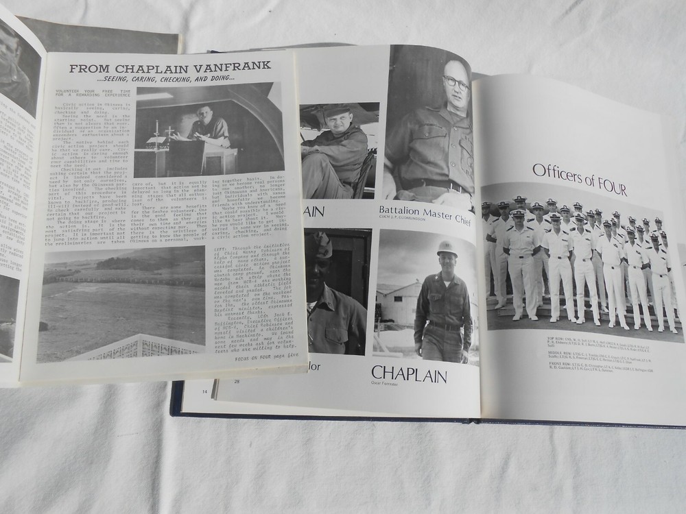 US Naval 1970 Seabees Mobile Construction Battalion w/Armed Forces Press Lot DWR