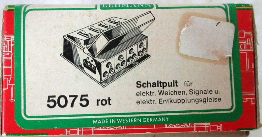 LGB 5075 ~ 4 Switch Controller Box with Stickers NEW