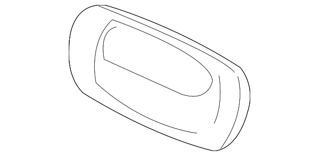 Genuine GM Black Tailgate Handle Bezel 15228539