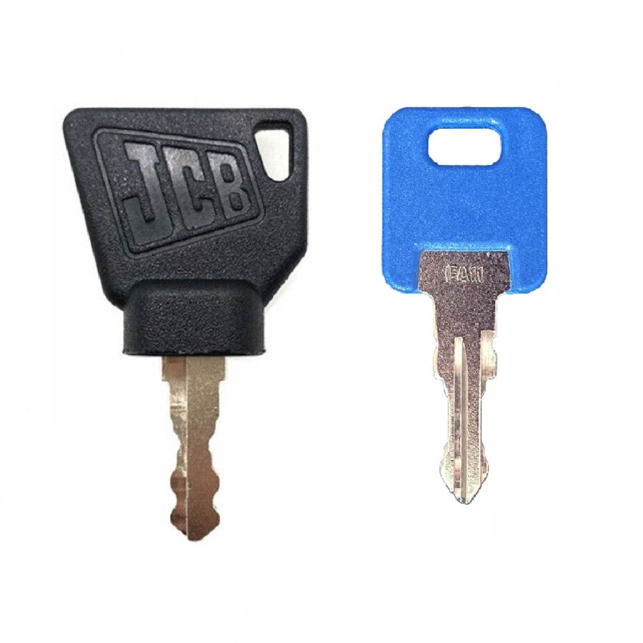 JCB Heavy Equipment Ignition Key Set, Ignition and DEF Cap