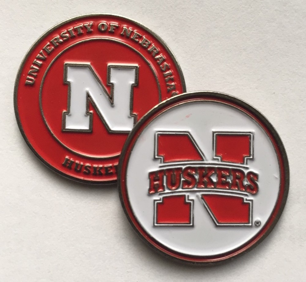 Nebraska Huskers Golf Ball Marker New