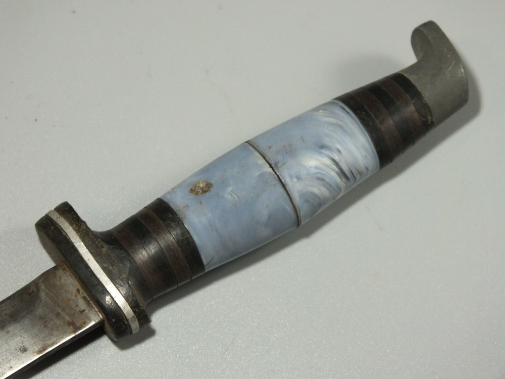 VINTAGE CUSTOM FIXED BLADE HUNTING FIGHTING KNIFE