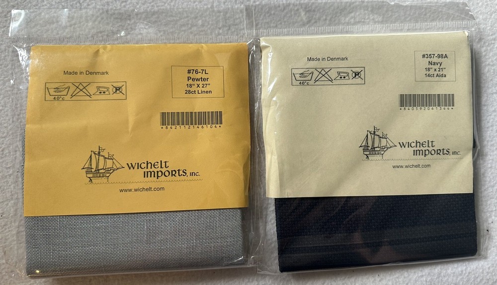 wichelt cross stitch fabric 2 Pack