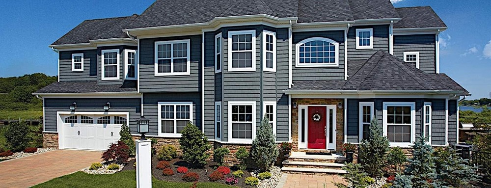 Cedar Impressions Double 9in. Staggered Rough Split Shakes (1/2 Square) Colonial