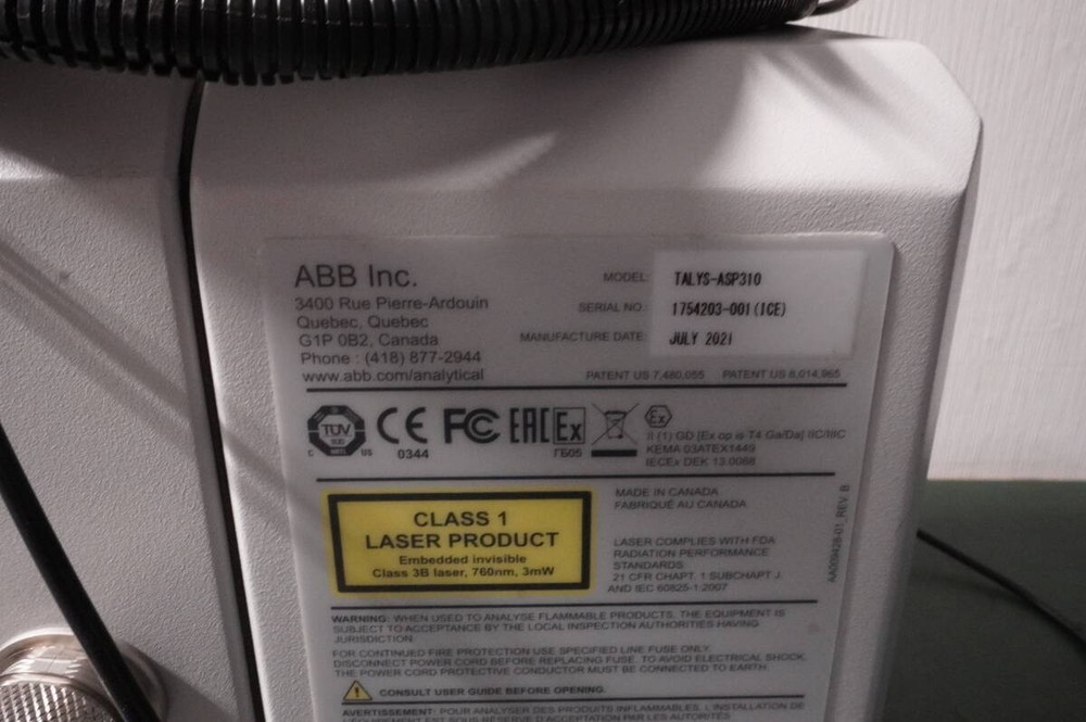 ABB TALYS-ASP310 Wet Process Monitoring Analyzer Unit