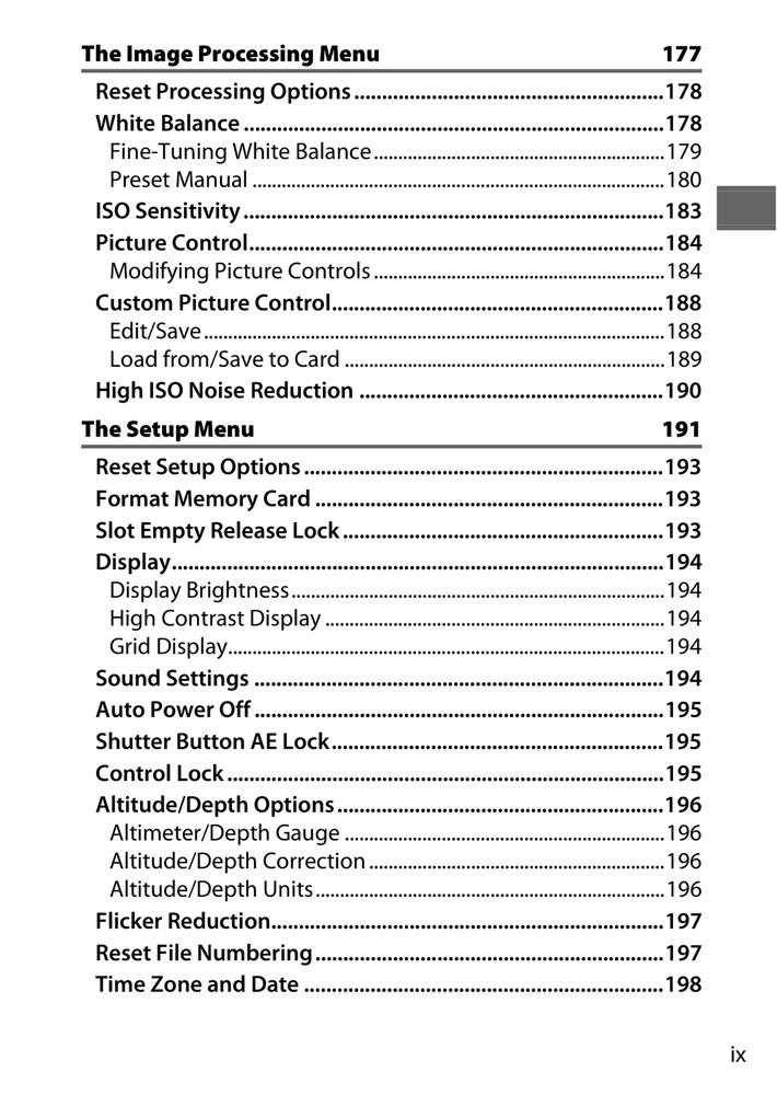 Nikon 1 AW1 — Reference Manual User Guide — 279 Pages — Half Size 5.5x8.5