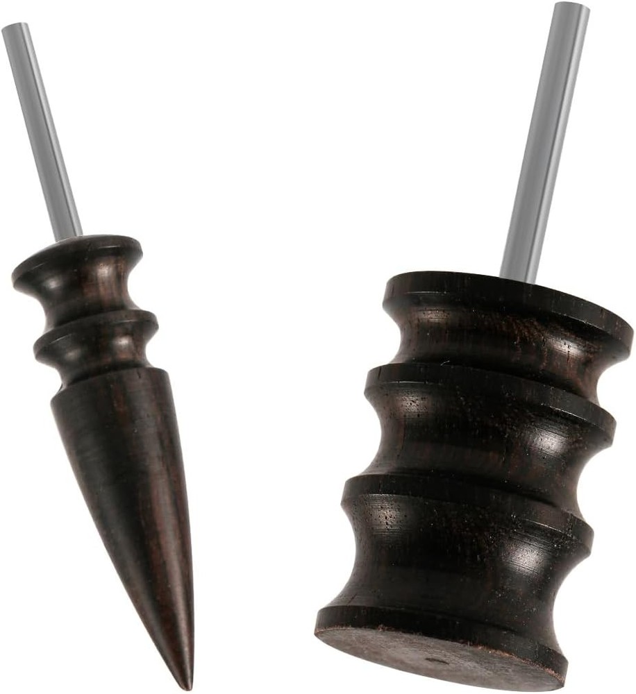 2pcs Leather Burnishing Bits Tool Rotary, 2 Styles Edge Burnisher Polished...