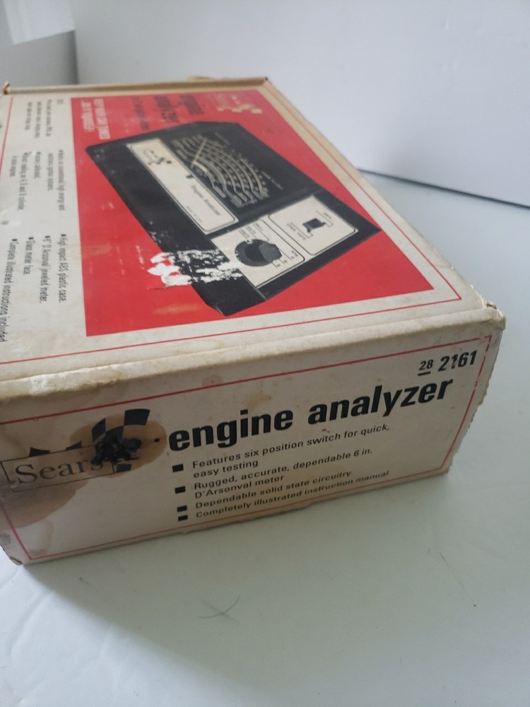 Sears Engine Analyzer Model 28-2161 w/ Leads & Manual