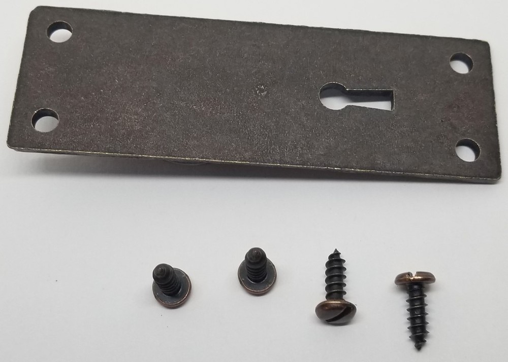 VERTICAL Hammered Forged Brass Mission Door PULL KEYHOLE Antique Copper rustic