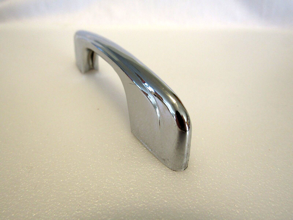 Vintage Chrome Drawer Pulls Stepped Down Sides Cabinet Handles National Lock