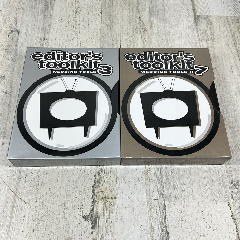 Digital Juice Editor’s Toolkit 3 & 7 Wedding Tools 1 & 2 - Box Sets DVDS