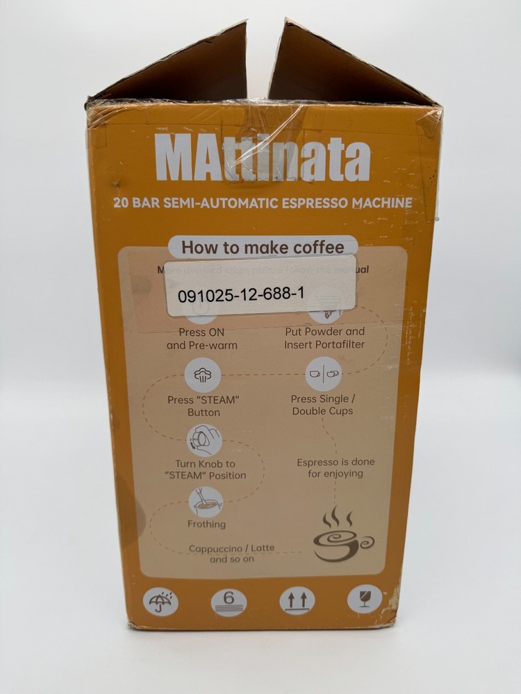 MAttinata 20 Bar Semi-Automatic Espresso Machine