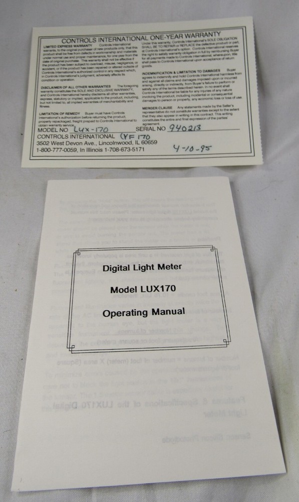 Yu Fung Digital Light Meter YF-170