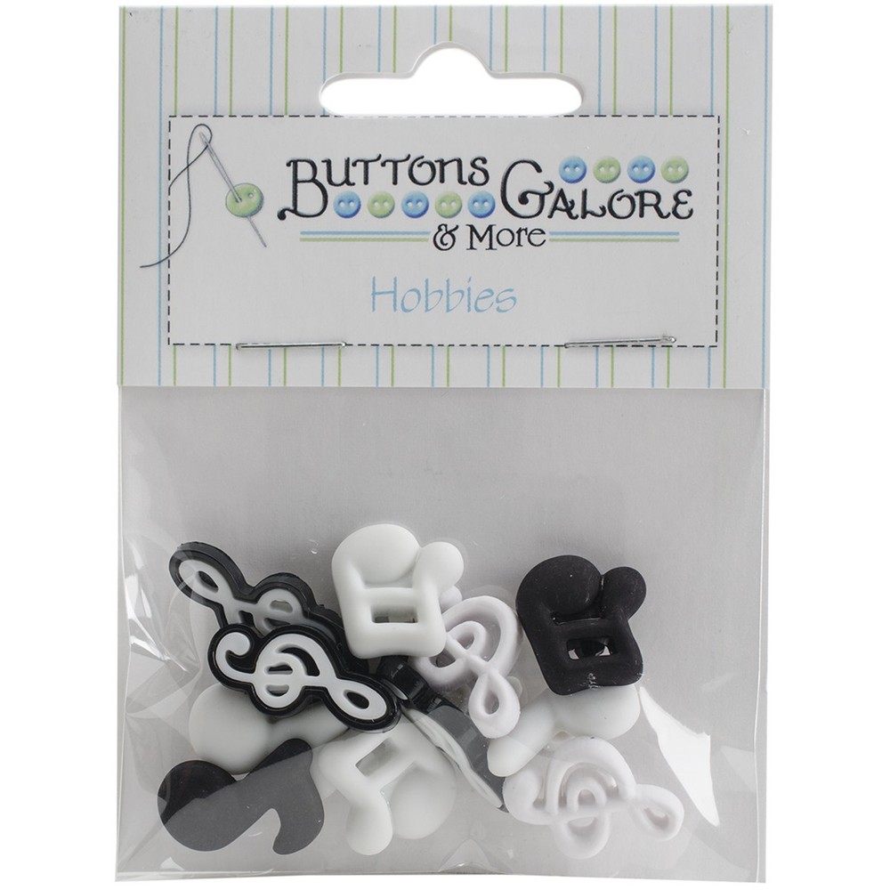Buttons Galore Button Theme Pack-Music Notes