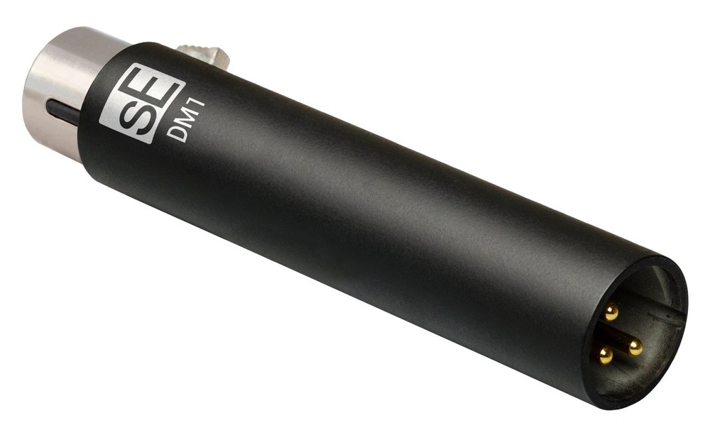Se Electronics DM1 Black Active Microphone Preamp 4 Dynamic+Passive Ribbon Mics