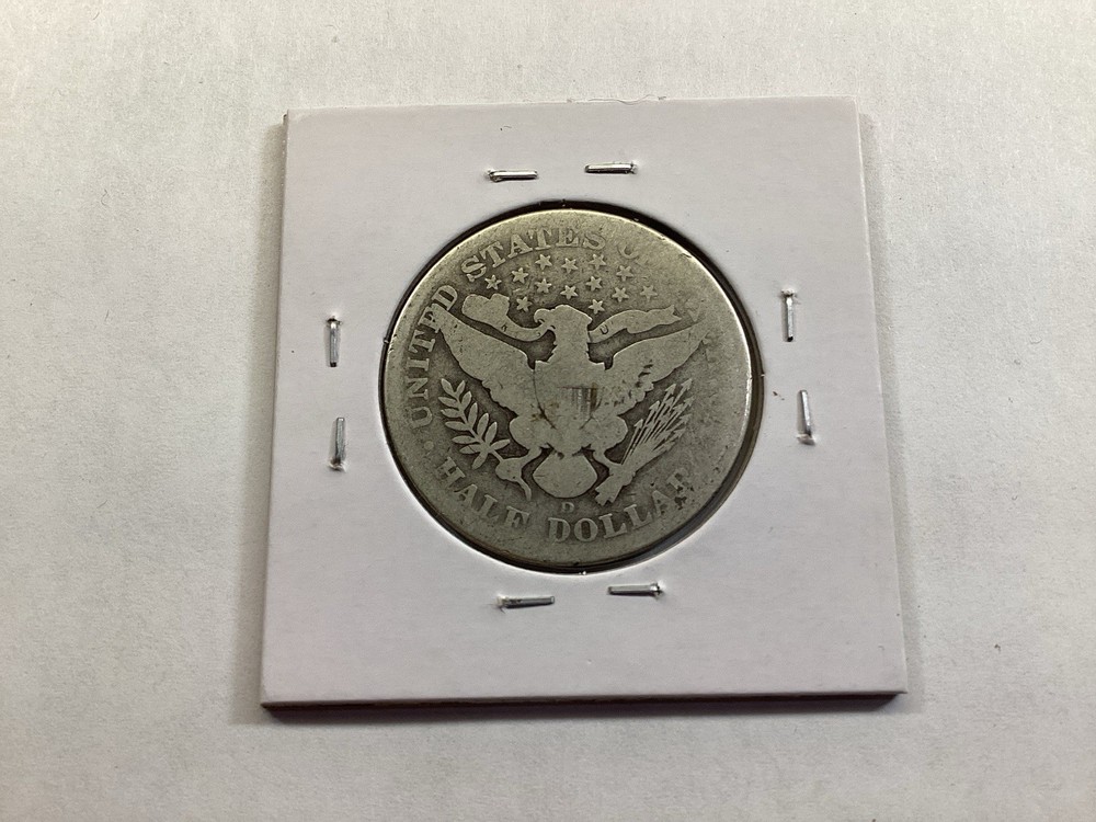 1908 D Barber Silver Half-Dollar Key Date 121925 97tk