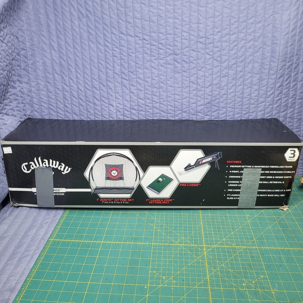 Callaway Golf 7'x7' Home Range Full Hitting System Hitting Net Practice NIB